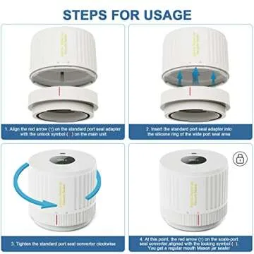 Electric Mason Jar Vacuum Sealer for Food Storage