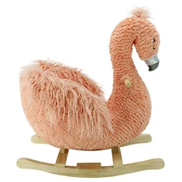 Soft Landing | Joyrides | Sit-in Character Rocker - Flamingo