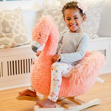 Soft Landing | Joyrides | Sit-in Character Rocker - Flamingo