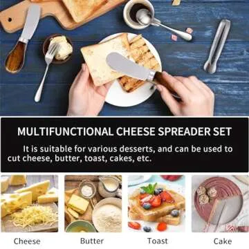 Charcuterie Boards Accessories(29 PCS) Cheese Spreaders for Charcuterie Board Mini Serving Spoon Fork Tongs Blank Toothpick Flags Bowl