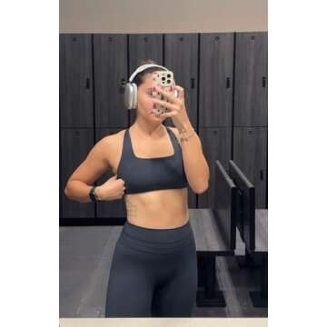 Aoxjox High Waisted Workout Leggings for Women Scrunch Tummy Control Luna Buttery Soft Yoga Pants 26" (Blueberry, XX-Small)