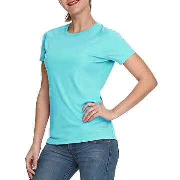 baleaf Women's UPF 50+ UV Protection Shirt - Blue - Size S