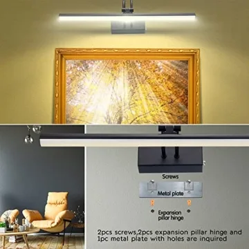 Rechargeable Picture Light for Art with Remote Control