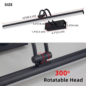 Rechargeable Picture Light for Art with Remote Control