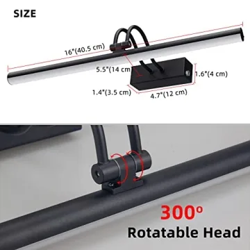 Rechargeable Picture Light for Art with Remote Control