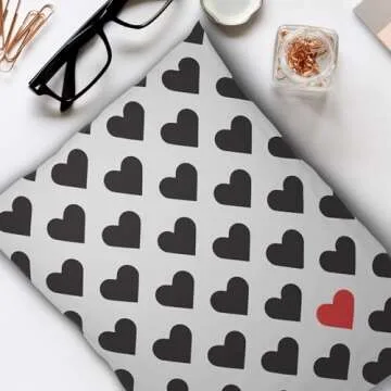 PAKABOO Poly Mailer Shipping Bags 12x15 Inch, 100 Pack, Non-Padded Envelopes with Tamper Proof Self-Seal, Hearts Print Packaging