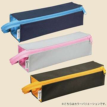 Dpnamron Kokuyo C2 Tray Type Pencil Case - Light Gray Pink