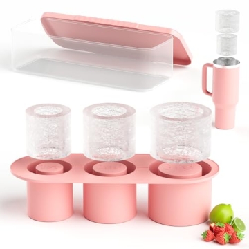 DDMY Stanley Ice Mold: 3 Size Hollow Cylinder Ice Cube Tray for Tumblers