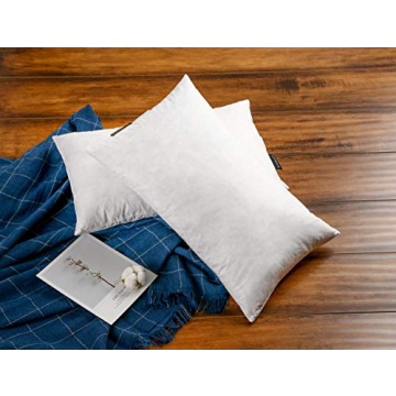 Premium Goose Down Feather Pillow Inserts for Comfort