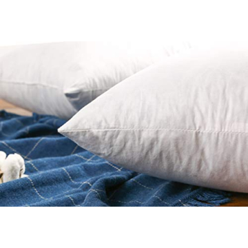 Premium Goose Down Feather Pillow Inserts for Comfort