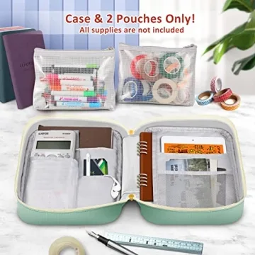 Compact Journal Organizer for A5 Notebooks and Supplies