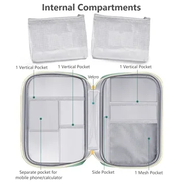 Compact Journal Organizer for A5 Notebooks and Supplies