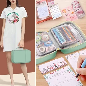 Compact Journal Organizer for A5 Notebooks and Supplies