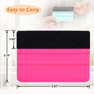 Squeegee for Vinyl 2Pack Felt Tool for Crafting and Wrapping