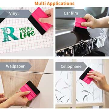 Squeegee for Vinyl 2Pack Felt Tool for Crafting and Wrapping