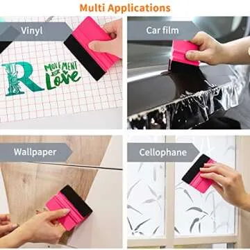 Squeegee for Vinyl 2Pack Felt Tool for Crafting and Wrapping