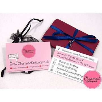 Crochet Diva Stitch Markers - Silver Set of 5 Gift