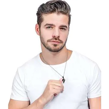 Jstyle Stainless Steel Mens Womens Couple Necklace Pendant Love Heart CZ Puzzle Matching