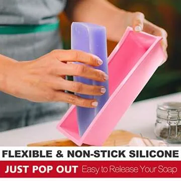 LERYKIN Versatile Soap Mold Kit with Wooden Box