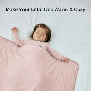 BubblePanda Rayon Made from Bamboo Baby Blanket for Boys Girls Neutral Soft Crib Blanket Toddler Quilt Comforter Newborn Nursery 30 x 40 Inch Pink