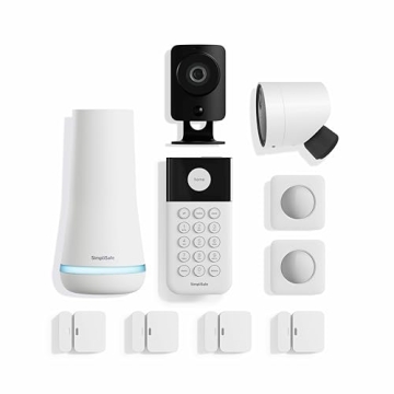 SimpliSafe 10 Piece Wireless Home Security System with Outdoor Camera - Optional 24/7 Professional M...
