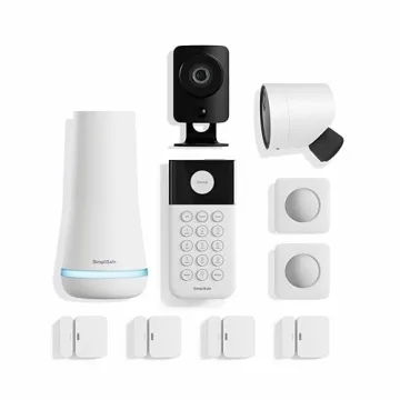 SimpliSafe 10 Piece Wireless Home Security System with Outdoor Camera - Optional 24/7 Professional M...