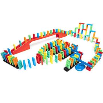 Bulk Dominoes Kinetic Domino Kit for Kids | 143 pc STEM Set