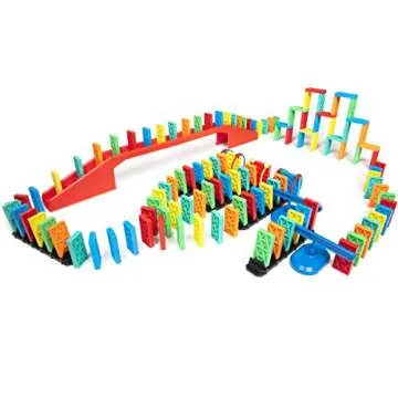 Bulk Dominoes Kinetic Domino Kit | 143 Piece STEM Building Set for Kids