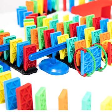 Bulk Dominoes Kinetic Domino Kit for Kids | 143 pc STEM Set