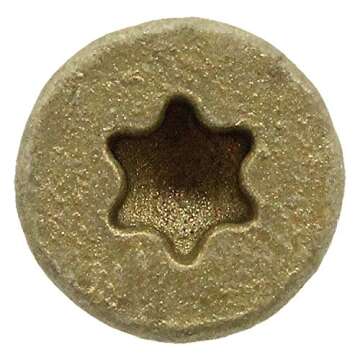 Jake Sales #10 x 6 Bronze Coated Multipurpose Wood Screw Torx/Star Drive Flat Head (1 Pound - 32 App...