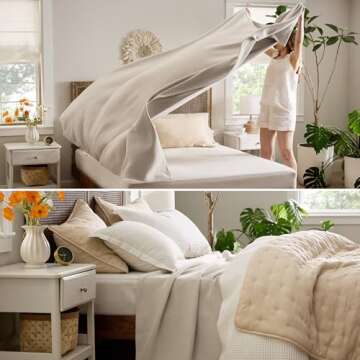 Bedsure Soft Cotton Blanket Queen Size - Elegant Herringbone Design