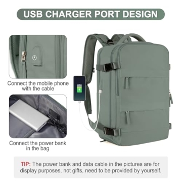 coofay Travel Backpack Waterproof Carry On for All