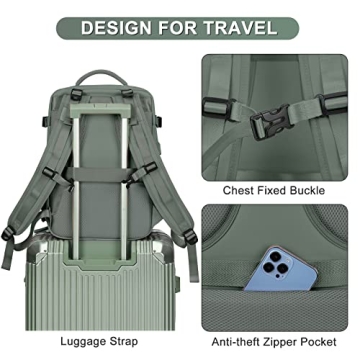 coofay Travel Backpack Waterproof Carry On for All