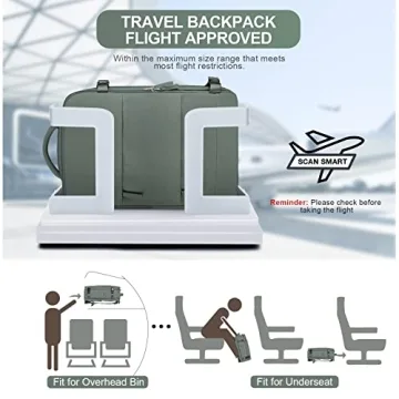 coofay Travel Backpack Waterproof Carry On for All