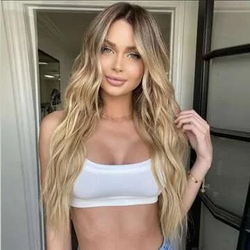 HAIRCUBE Ombre Blonde Wavy Wig - Natural Look & Style