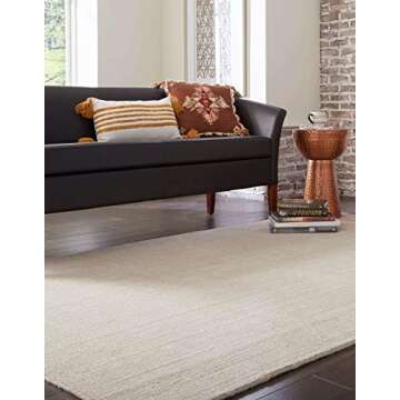 Unique Loom Jill Zarin Collection Area Rug in Vanilla Bean