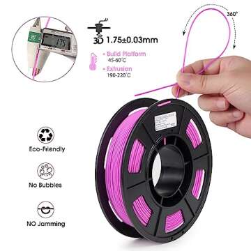 iSANMATE PLA+ Filament Rainbow, 3D Printer Filament Gradient Multicolors Filament, Color Change Rain...