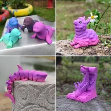 iSANMATE PLA+ Filament Rainbow, 3D Printer Filament Gradient Multicolors Filament, Color Change Rainbow Filament, 3D Printing Filament 1KG