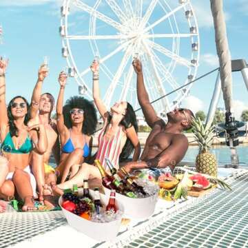 Galvanized Tub Beverage Tubs, 2pcs Metal Ice Buckets for Cocktail Bar 3 Gallon Wine Beer Drink Buckets with Handles Large Tub Cooler Mimosa Bar Supplies Ice Bucket for Parties (White)