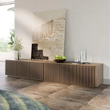 POVISION Mid Century Modern TV Stand for 75+ inch TVs