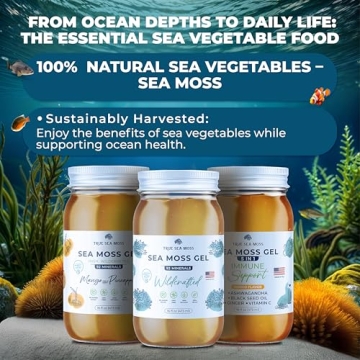 TrueSeaMoss Wildcrafted Sea Moss Gel - Apple Flavor