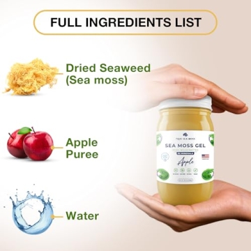 TrueSeaMoss Wildcrafted Sea Moss Gel - Apple Flavor