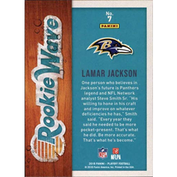 Lamar Jackson Rookie Card 2018 NFL Trading Card
