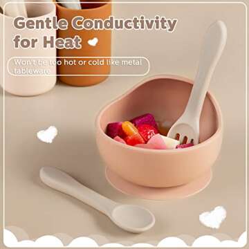 6 Silicone Baby Feeding Forks & Spoons - Safe First Stage Tools