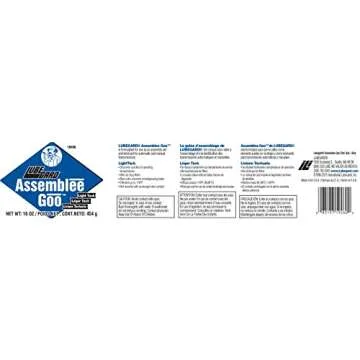 Lubegard 19260 Assemblee Goo Blue Light Tack Lubricant