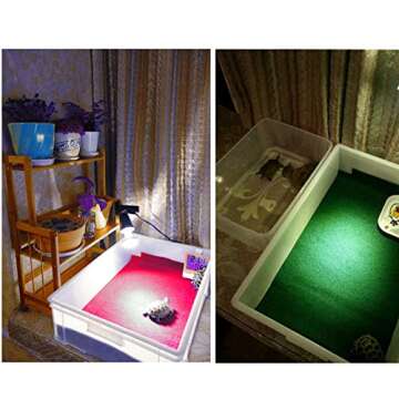 Mechpia 47" x 24" Large Reptile Carpet Terrarium Liner Bedding Reptile Substrate Mat Supplies for Bearded Dragon Snake Lizard Tortoise Leopard Gecko (Red)