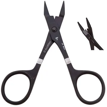 Dr. Slick Scissor Clamp and Barb Crusher, 4-3/4 inches, Black