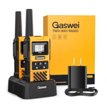 Gaswei G1 Pro IP67 Waterproof FRS Heavy Duty Long Range Walkie Talkies for Adults, vibrate Rechargea...