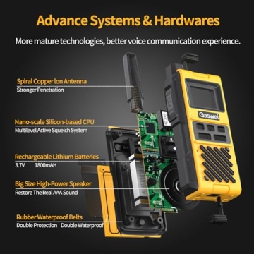 Gaswei G1 Pro Walkie Talkies - Waterproof & Long Range