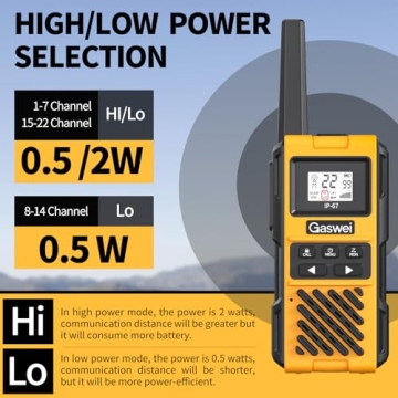 Gaswei G1 Pro Walkie Talkies - Waterproof & Long Range